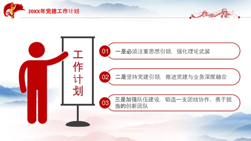 党支部工作总结汇报党支部书记述职报告PPT