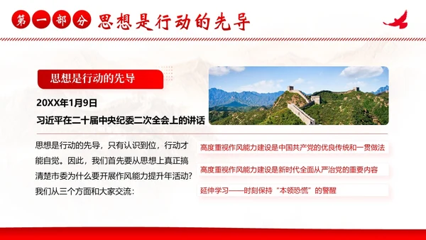 纠正四风作风建设党性教育PPT课件党课
