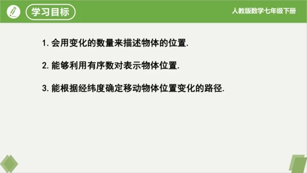7.1.1 有序数对 课件（共20张PPT）-2023-2024学年七年级数学下册同步精品课堂（人教