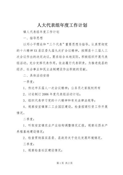 人大代表组年度工作计划.docx