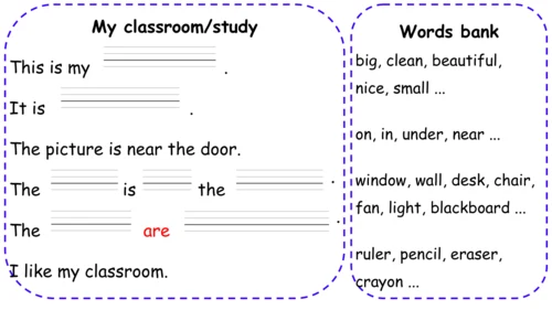 Unit 1 My classroom-Part B Read and write（课件）-2024