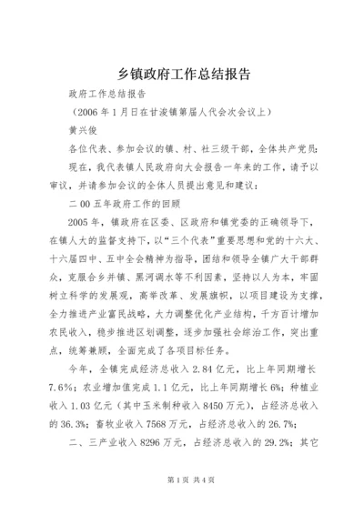 6乡镇政府工作总结报告.docx