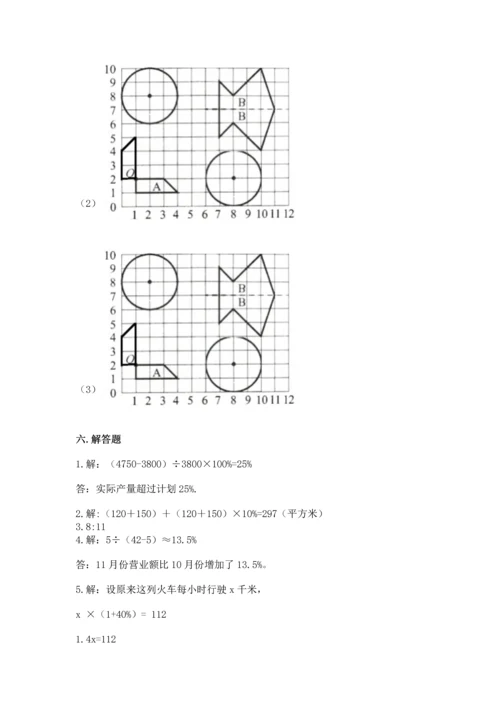 小学数学六年级上册期末卷及参考答案【轻巧夺冠】.docx