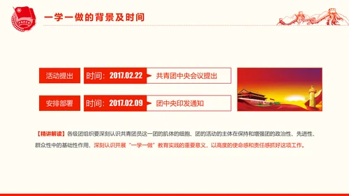 共青团一学一做学习PPT五四青年节完整版