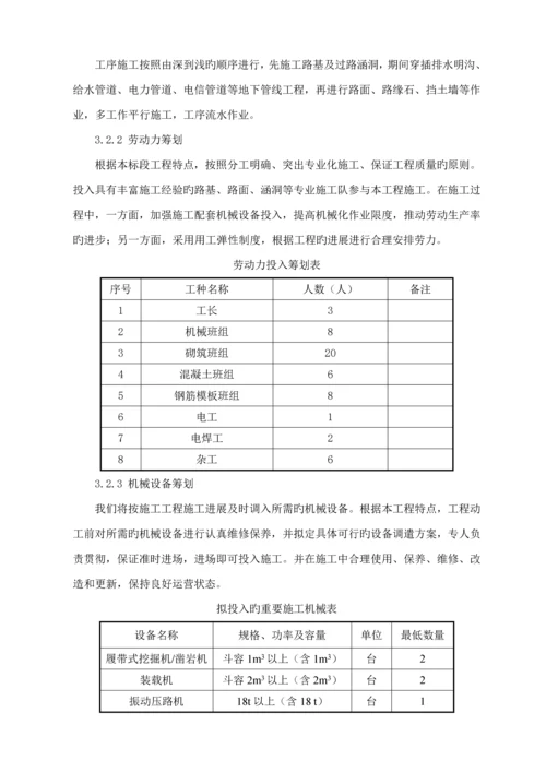 厂区道路关键工程综合施工专题方案.docx