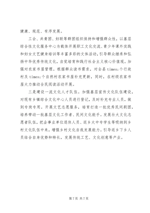 精选最新全市文化惠民工作情况汇报.docx