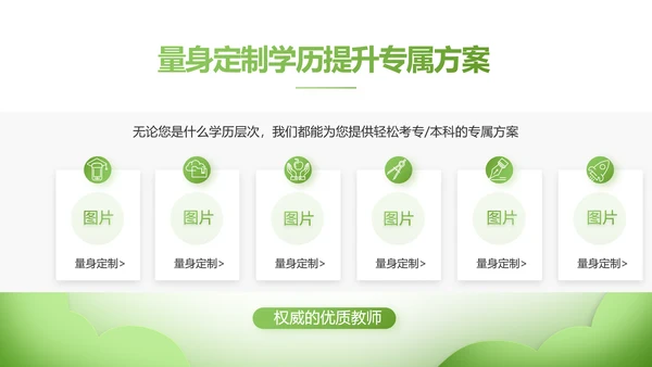 绿色清新学校教育培训工作总结动态PPT