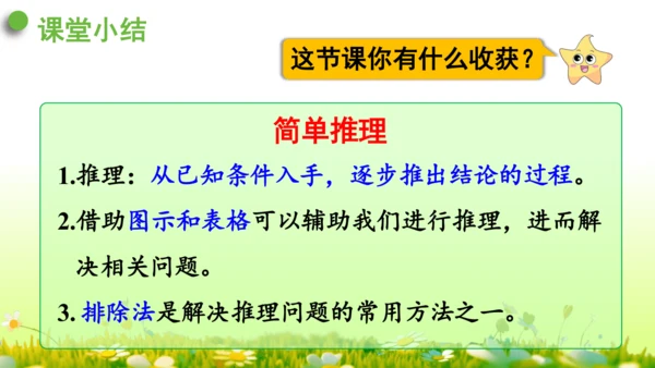 9  数学广角——推理（课件）-数学人教版二年级下册(共63张PPT)