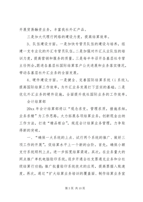 信用联社各业务部门新年展望.docx