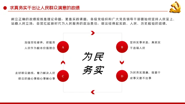把为民造福作为最重要的政绩人民至上党课党建PPT