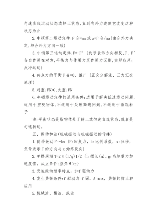高中物理公式大全一览表.docx