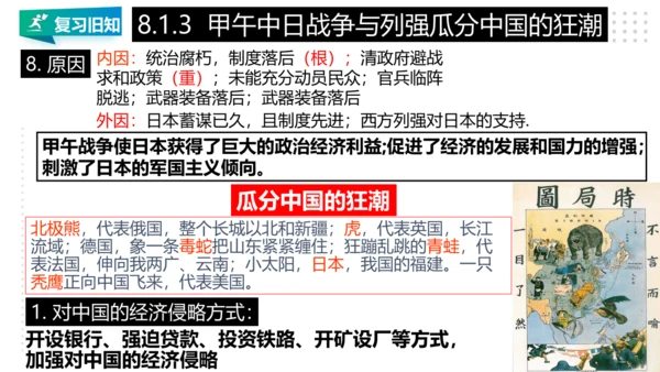 第八单元 19世纪中后期的近代中国 精品复习课件（46张PPT）