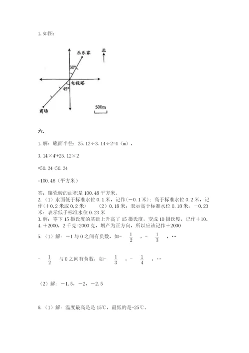 苏教版六年级数学小升初试卷精品（含答案）.docx