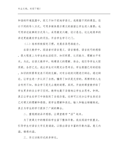 2024双减政策小学作业设计教师心得体会优选例文17篇.docx