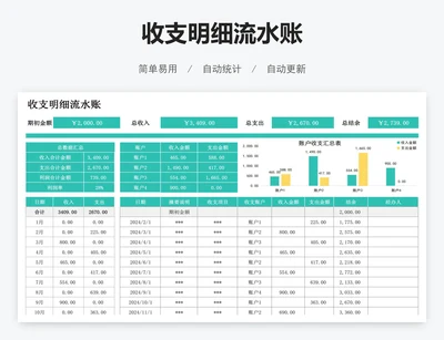 收支明细流水账