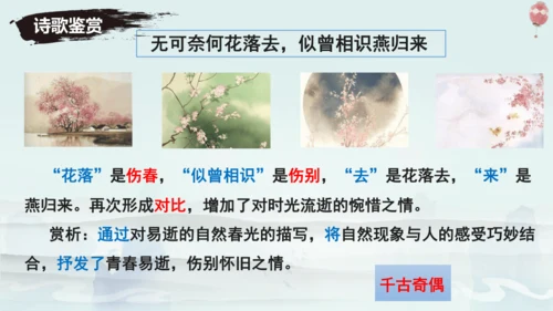八年级语文上册第六单元课外古诗词诵读《浣溪沙（一曲新词酒一杯）》课件