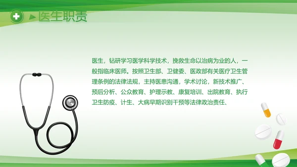 绿色清新医疗医药公司产品介绍PPT