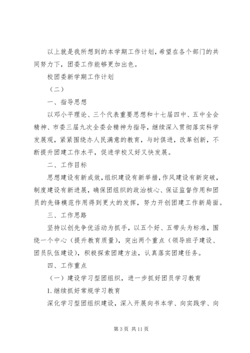 校团委新学期工作计划.docx