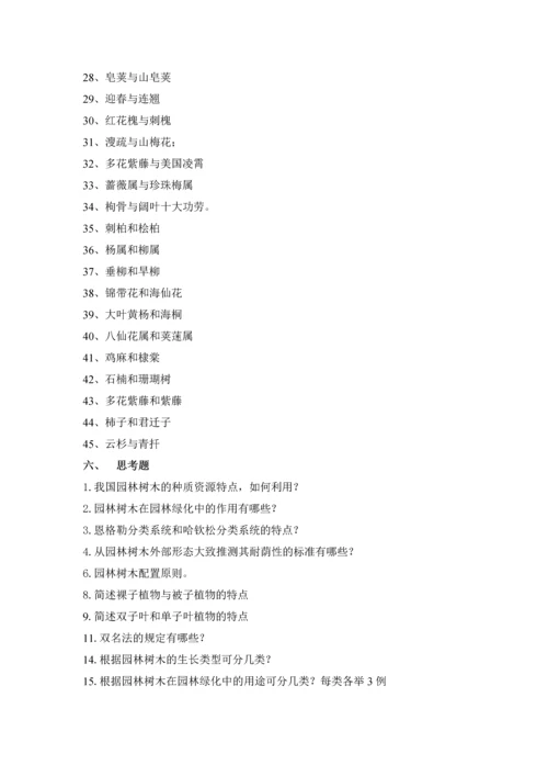 园林树木学复习资料.docx