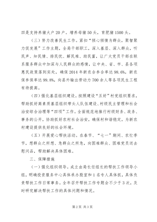 招商局开展挂包帮活动工作计划.docx