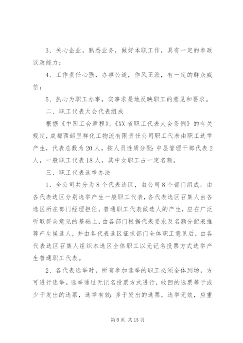 职工代表大会职工代表选举方案.docx