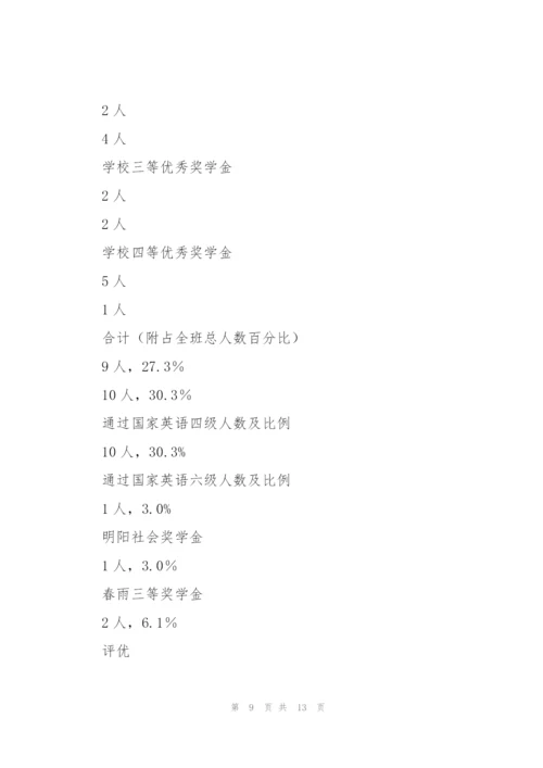学校优秀班级集体申报材料.docx