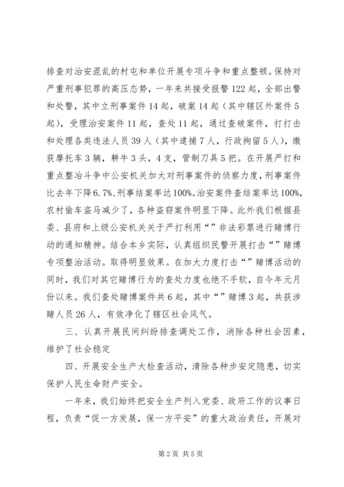 乡镇社会治安综合治理度年度工作总结总结.docx