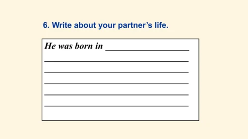 Module 7 My past life Unit 3 Language in use（一般过去时