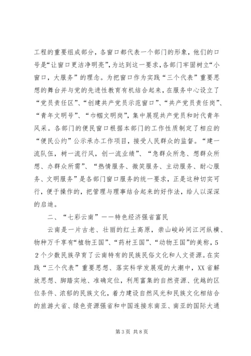 赴云南关于“云岭先锋”有学习考察报告.docx