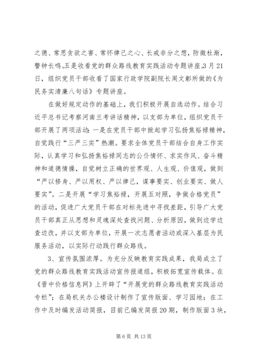 市物价局党的群众路线教育实践活动情况汇报.docx