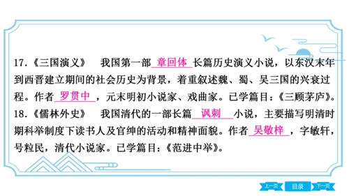 八上语文期中期末复习专题8.3 统编教材重点文学常识梳理 课件(共61张PPT)