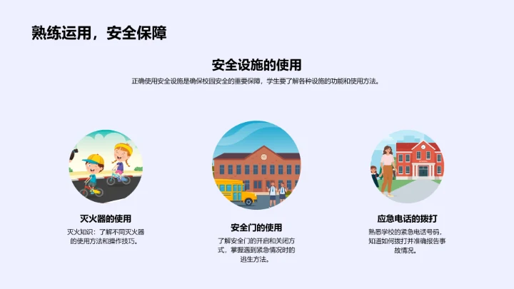 高中安全防护讲座PPT模板