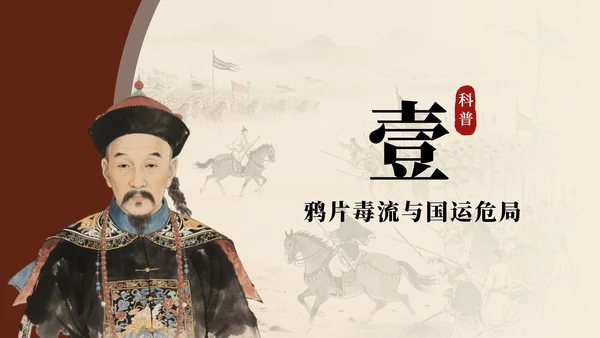 棕色中国风林则徐人物介绍教学课件PPT模板