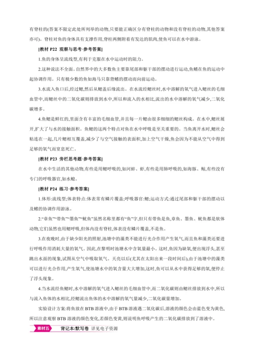 5.1.4 鱼【2024秋人教八上生物精彩课堂（素材+教案+导学案）】