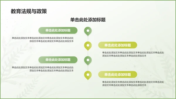 绿色小清新新教师入职培训PPT模板