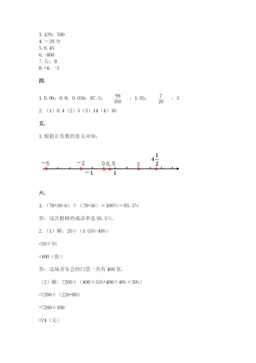 辽宁省【小升初】2023年小升初数学试卷（基础题）.docx