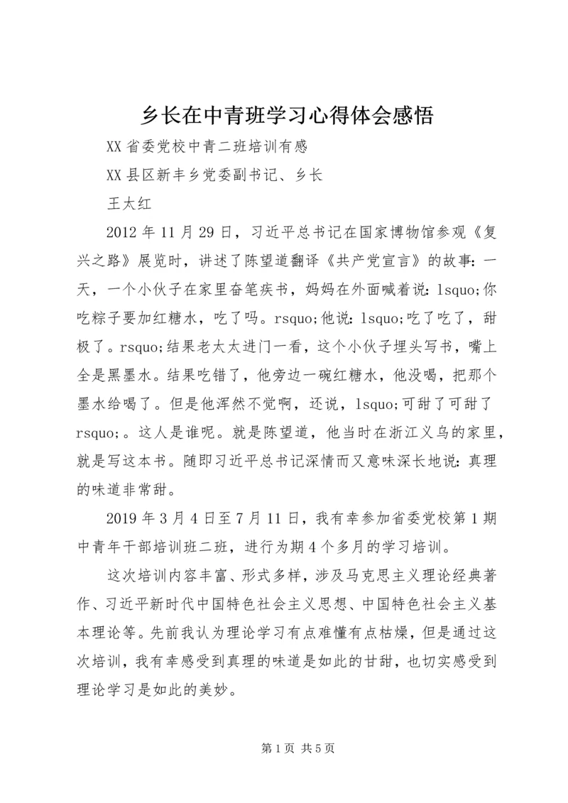 乡长在中青班学习心得体会感悟.docx