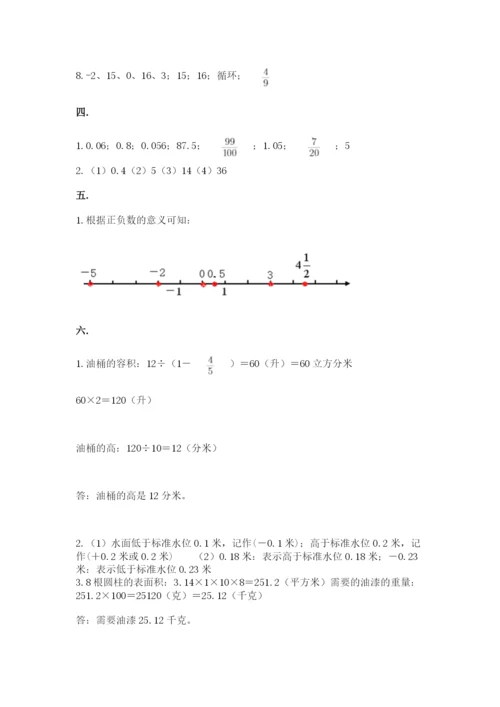 青岛版小升初数学模拟试卷（精品）.docx