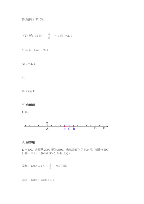 田阳县六年级下册数学期末测试卷必考题.docx