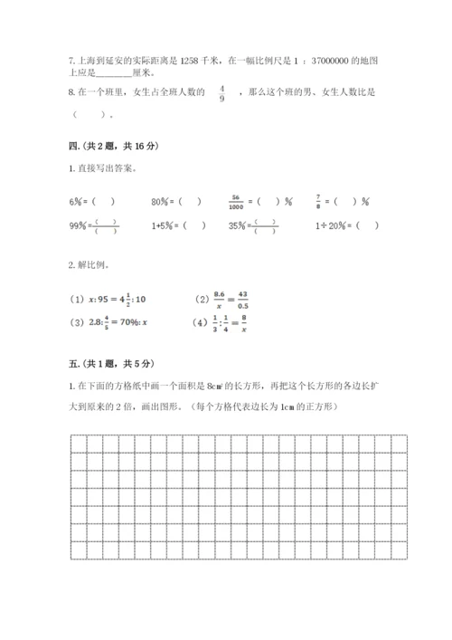 人教版六年级数学小升初试卷（典优）.docx