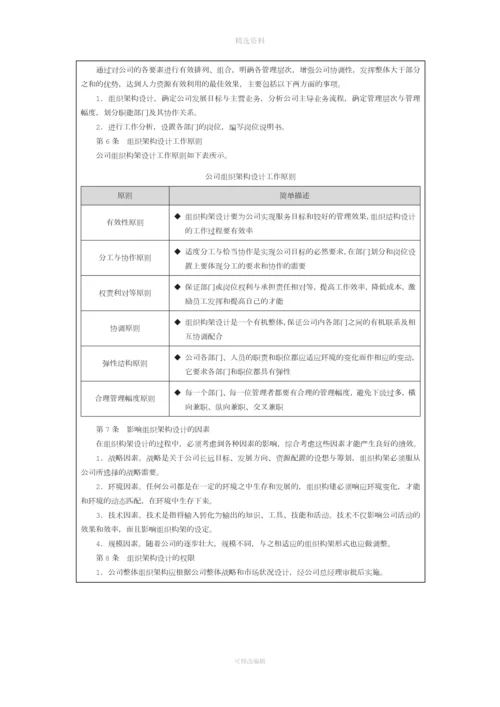 制定组织架构内部控制制度.docx