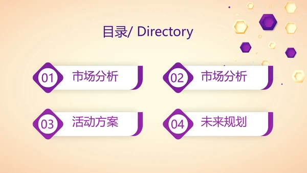 紫色创意医美行业营销方案动态PPT模板