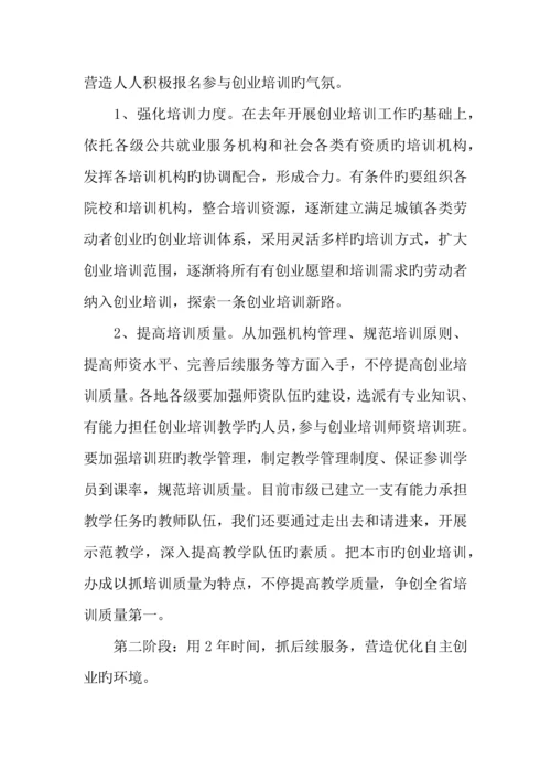 促进以创业带动就业工作实施方案设计参考.docx