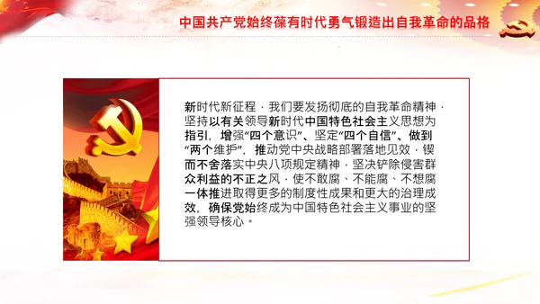 党的百年奋斗锻造了中国共产党党课PPT模板