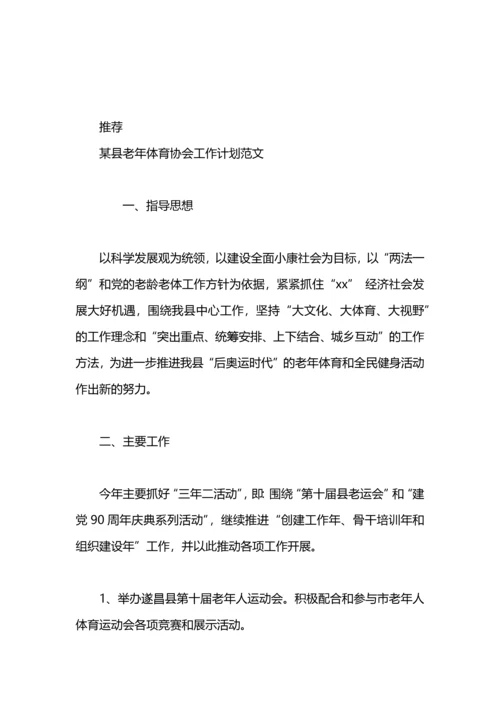 某县老年体育协会工作计划.docx