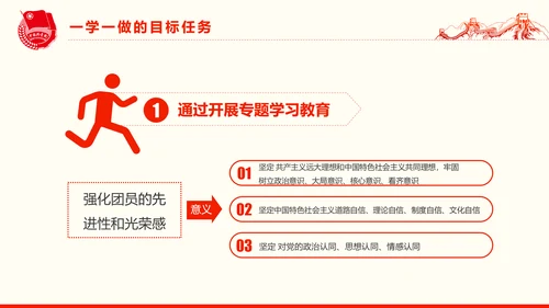 共青团一学一做学习PPT五四青年节完整版