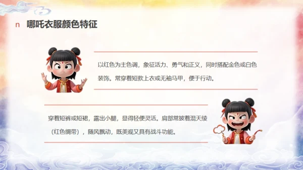 哪吒创意美术课通用PPT模板