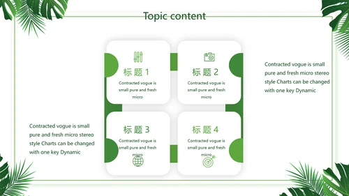 绿色小清新述职报告动态PPT模板