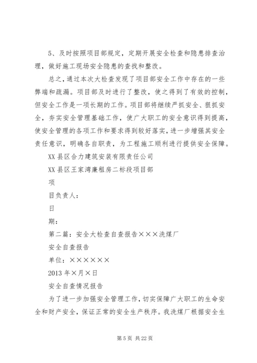 安全大检查自查报告 (8).docx