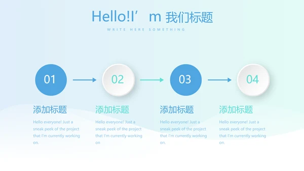 蓝色简约大方医疗口腔牙科动态PPT
